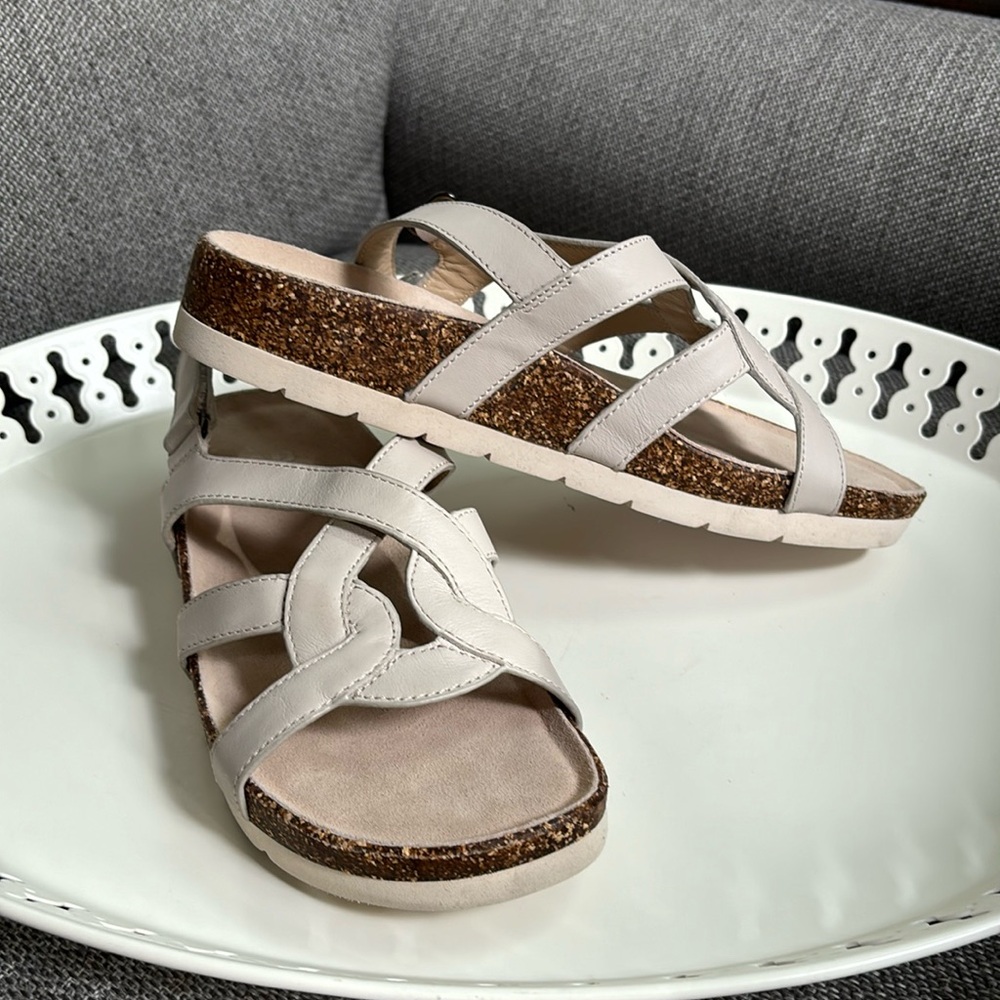 New ABEO Lanai strap sandal built in orthotic insole leather upper